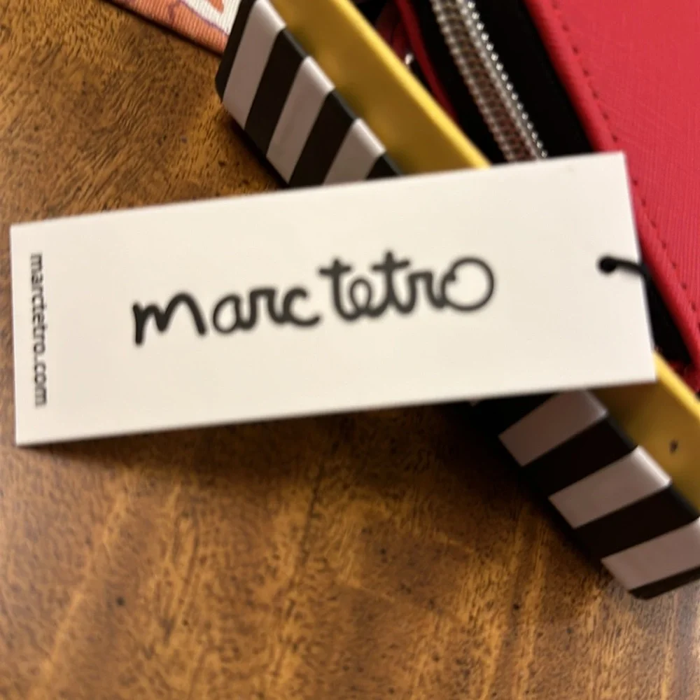 Marc Tetro French Bulldog Zipper Small Wallet Wristlet with Gift Box